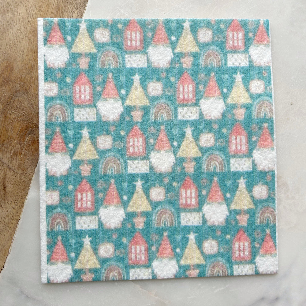 Swedish Dish Cloth - Holiday Gnomes