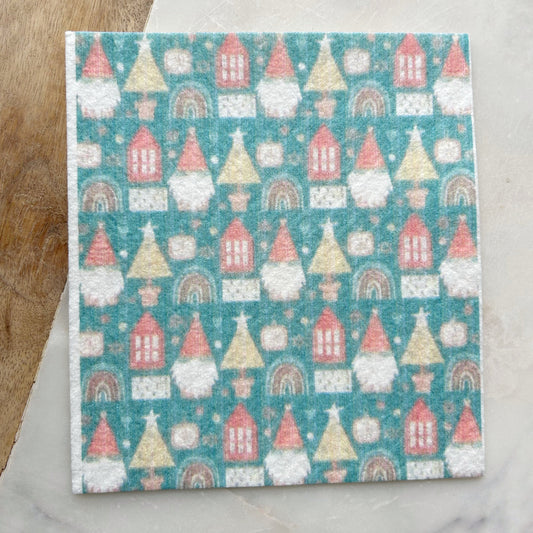 Swedish Dish Cloth - Holiday Gnomes