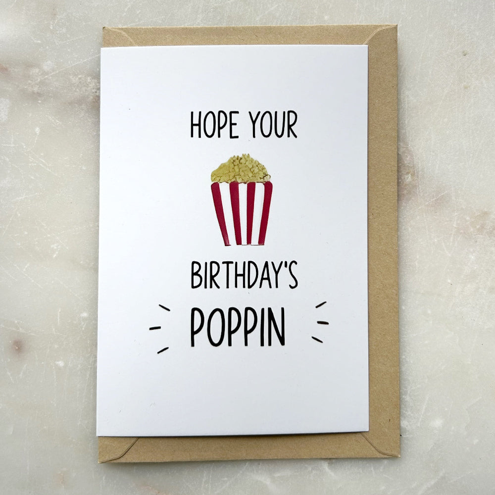 Card - Birthday Popcorn
