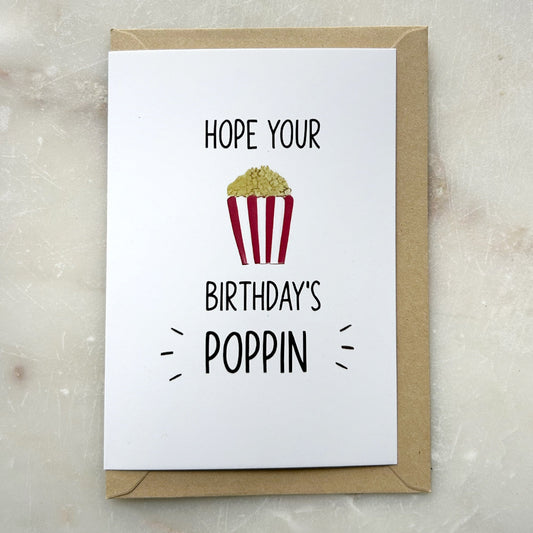 Card - Birthday Popcorn
