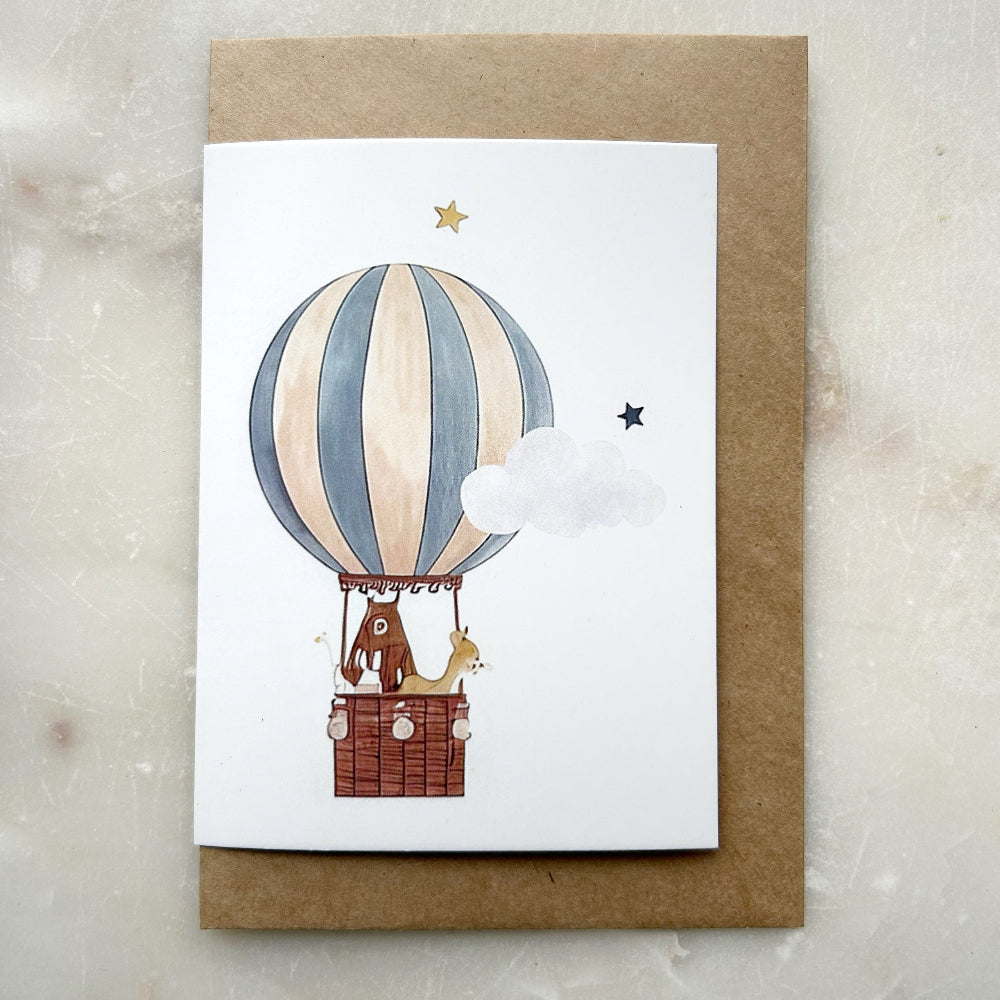 Card - Bear Hot Air Balloon