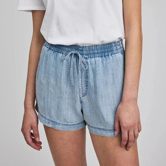 Tessa Shorts - Blue Chambray
