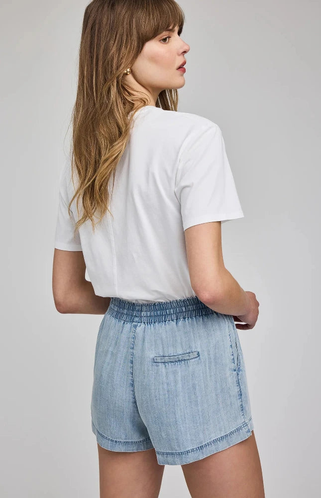 Tessa Shorts - Blue Chambray