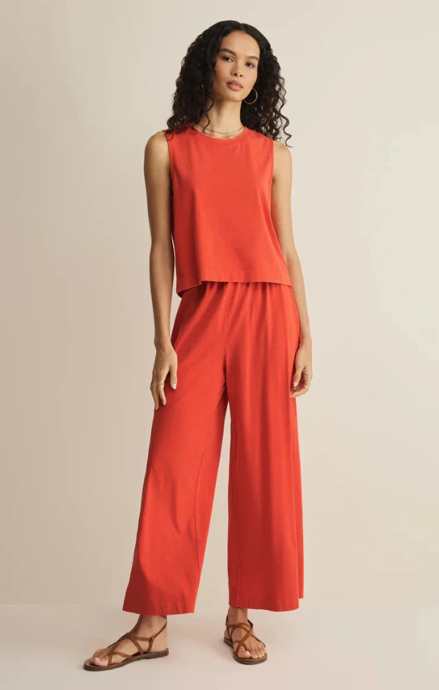Sloane Jersey Tank - Lychee