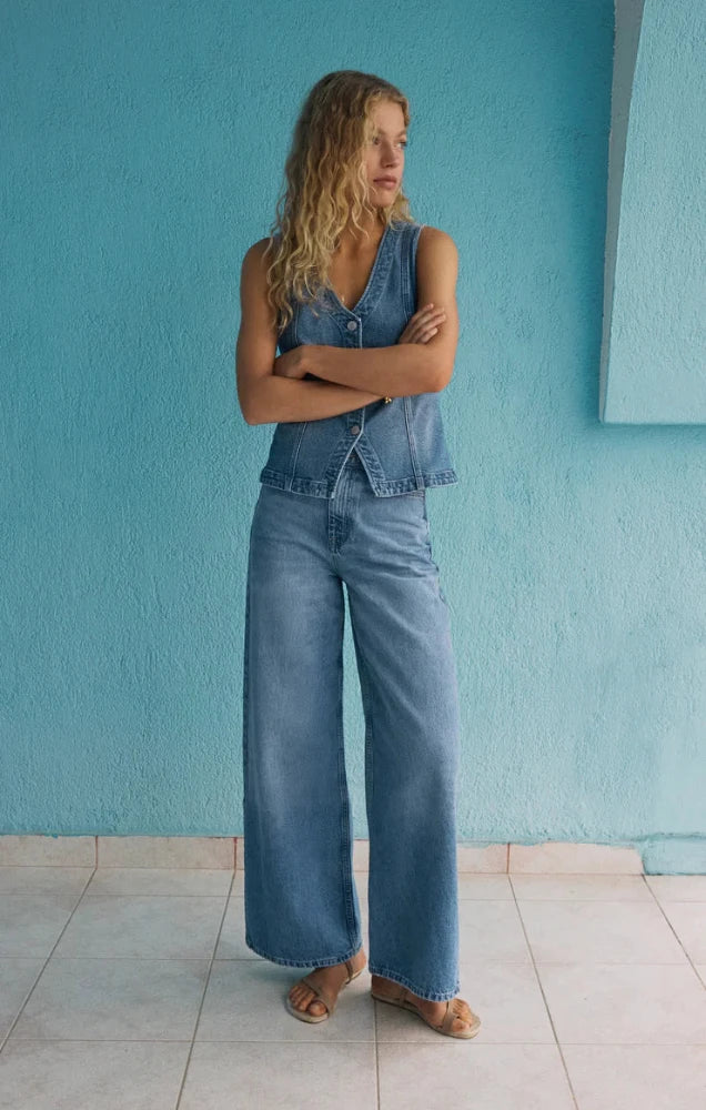 The Porto Denim Tank Vest
