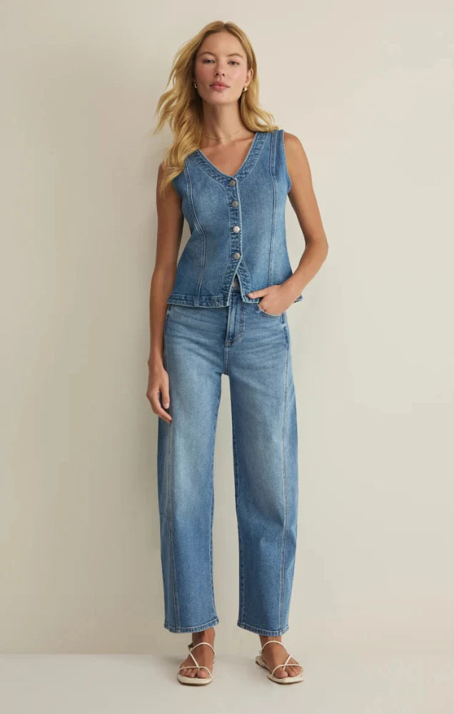 The Porto Denim Tank Vest