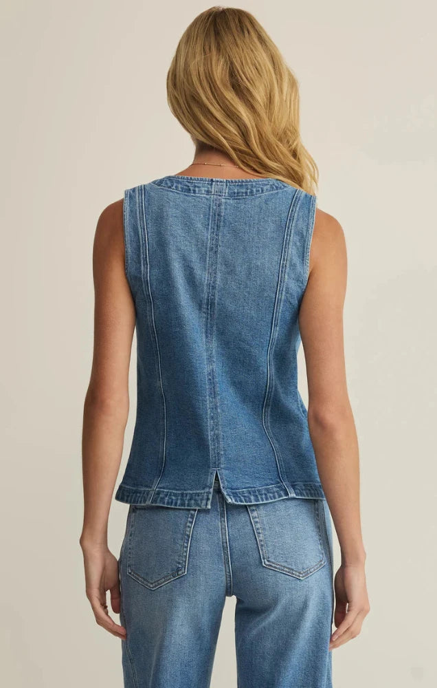The Porto Denim Tank Vest