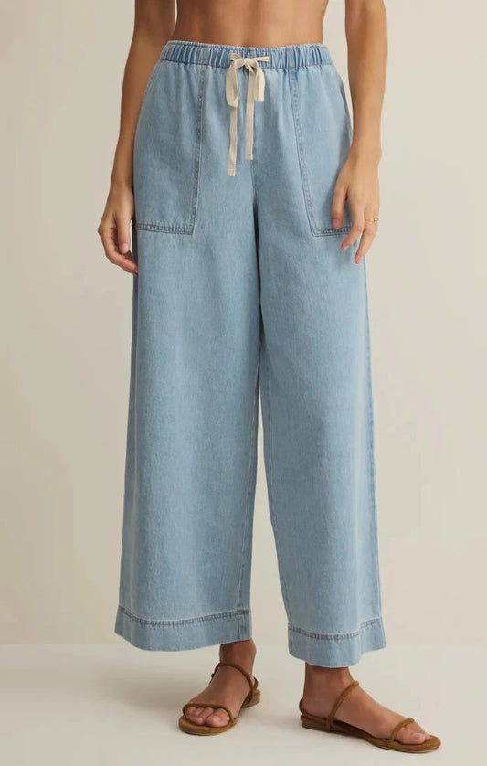 Daycation Denim Utility Pant - Coastal Water