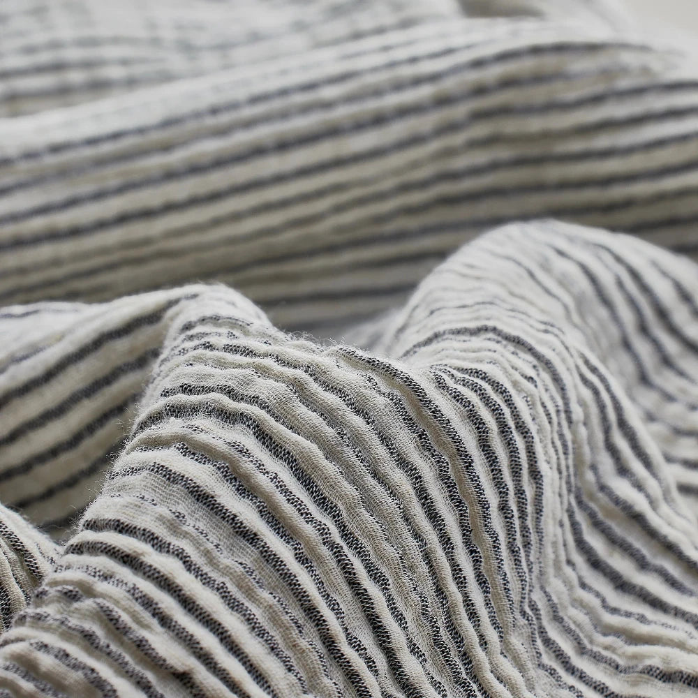 Crinkle Strappy Dress - Striped (O/S)