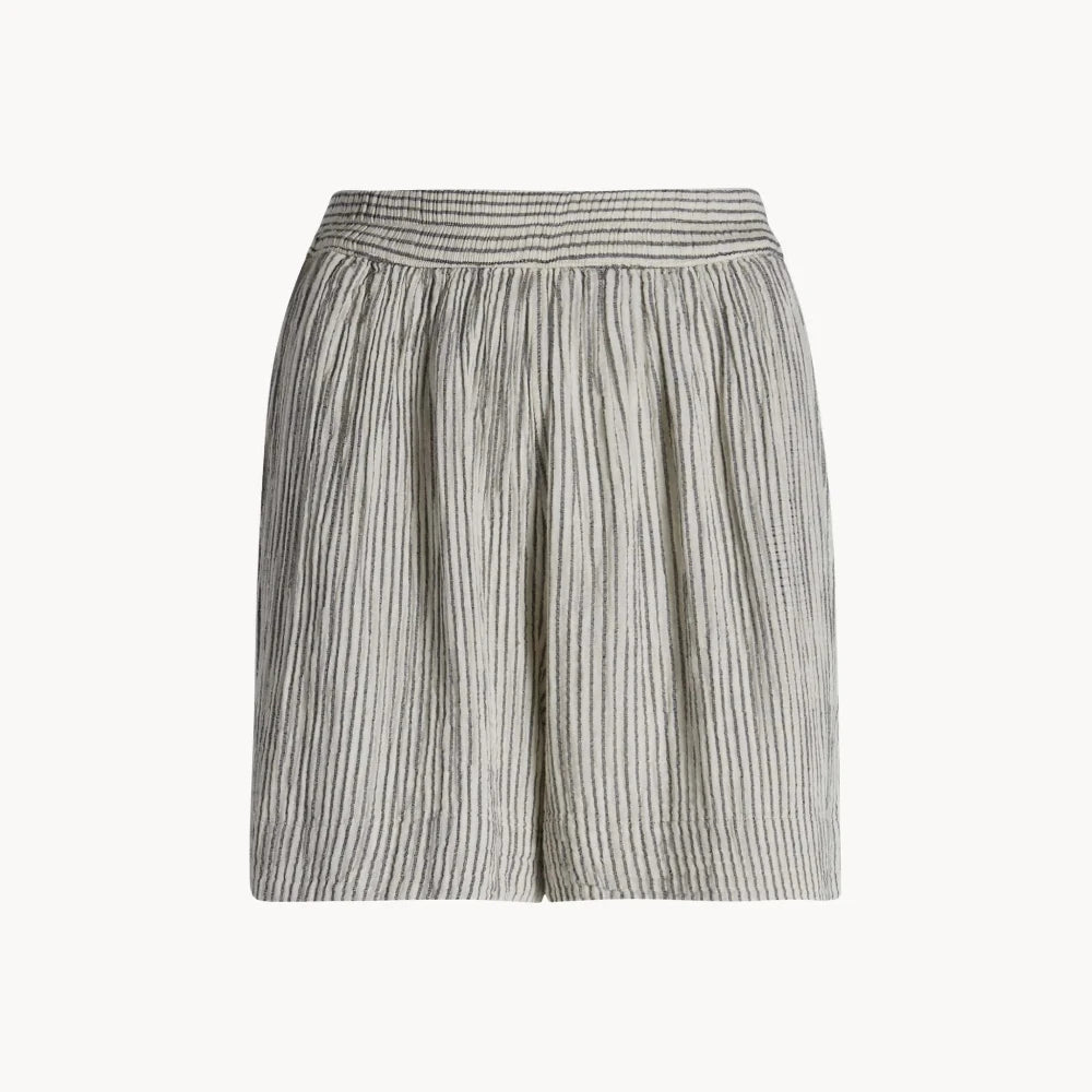Crinkle Cotton Shorts - Striped (O/S)