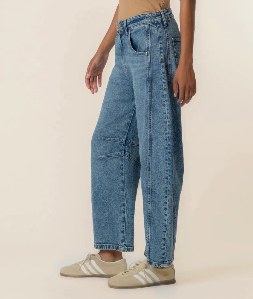 Ashlyn Horseshoe Wide Leg - Admirer Wash