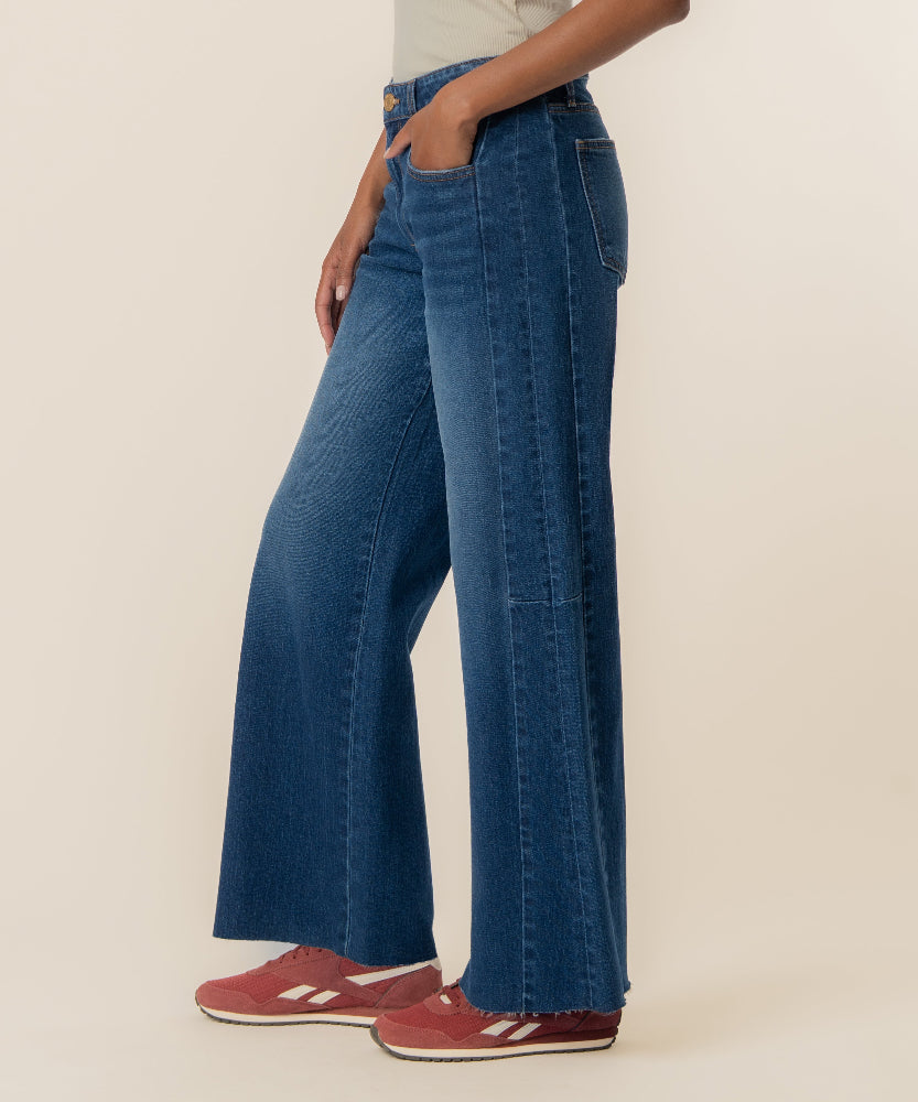 Meg High Rise Wide Leg - Curator Wash