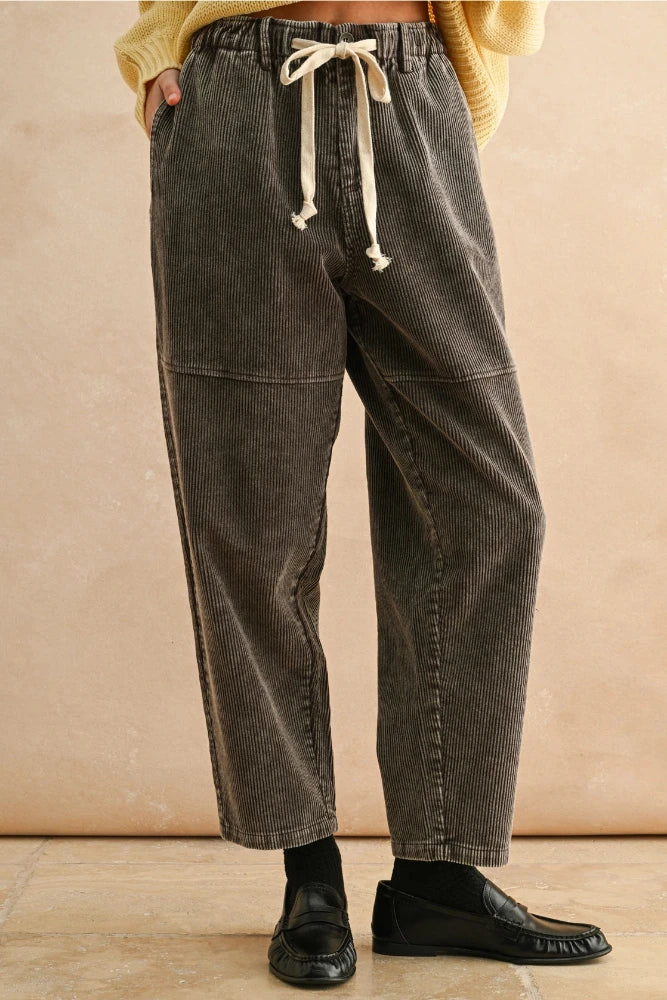 Corduroy Pants - Washed Brown