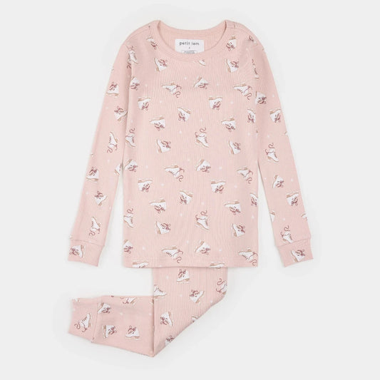 Two Piece Pajama Set - Figure Skates