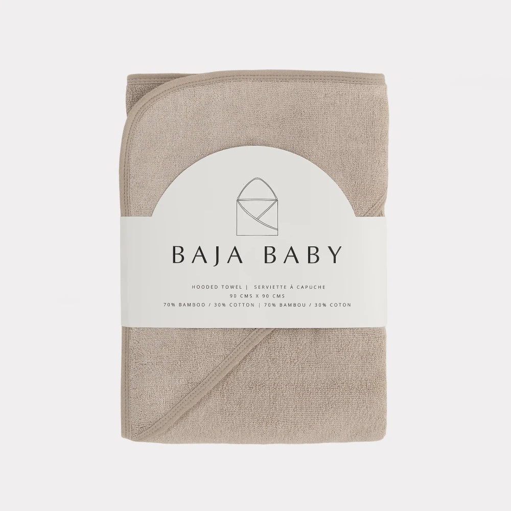 Hooded Towel - Taupe