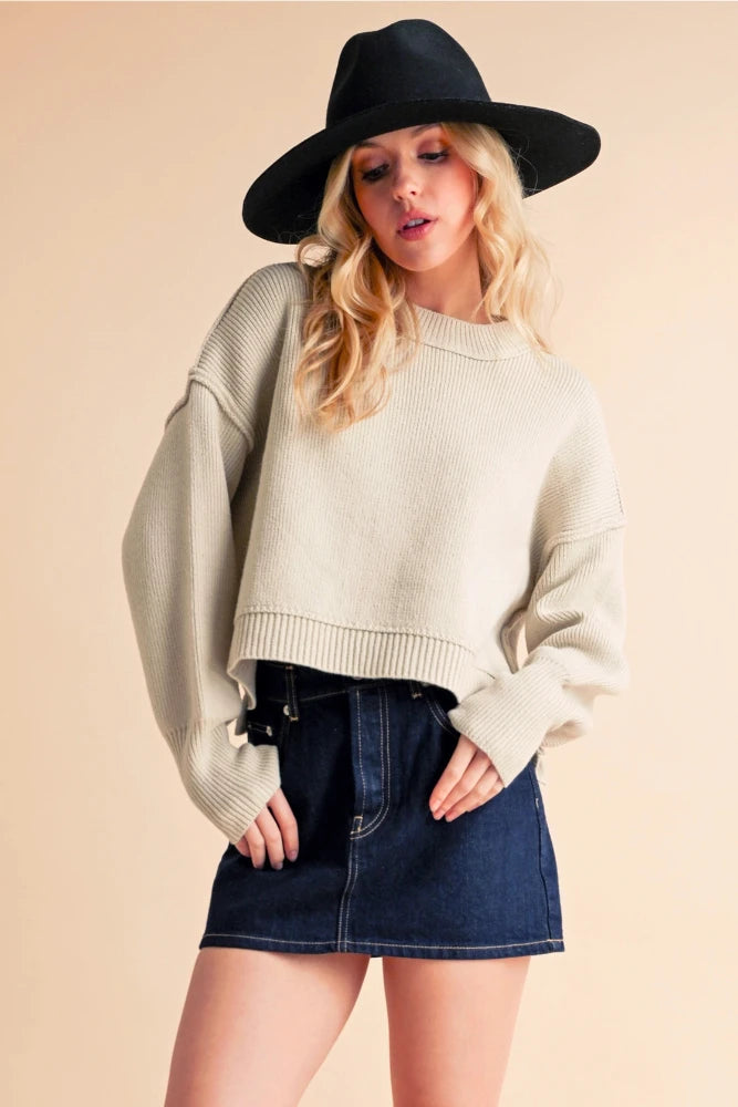 Regina Sweater - Pearl