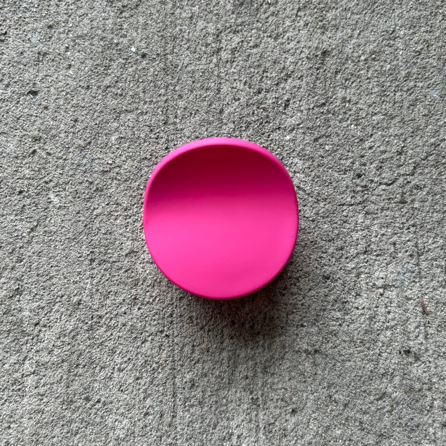 Round Hair Clip - Deep Pink