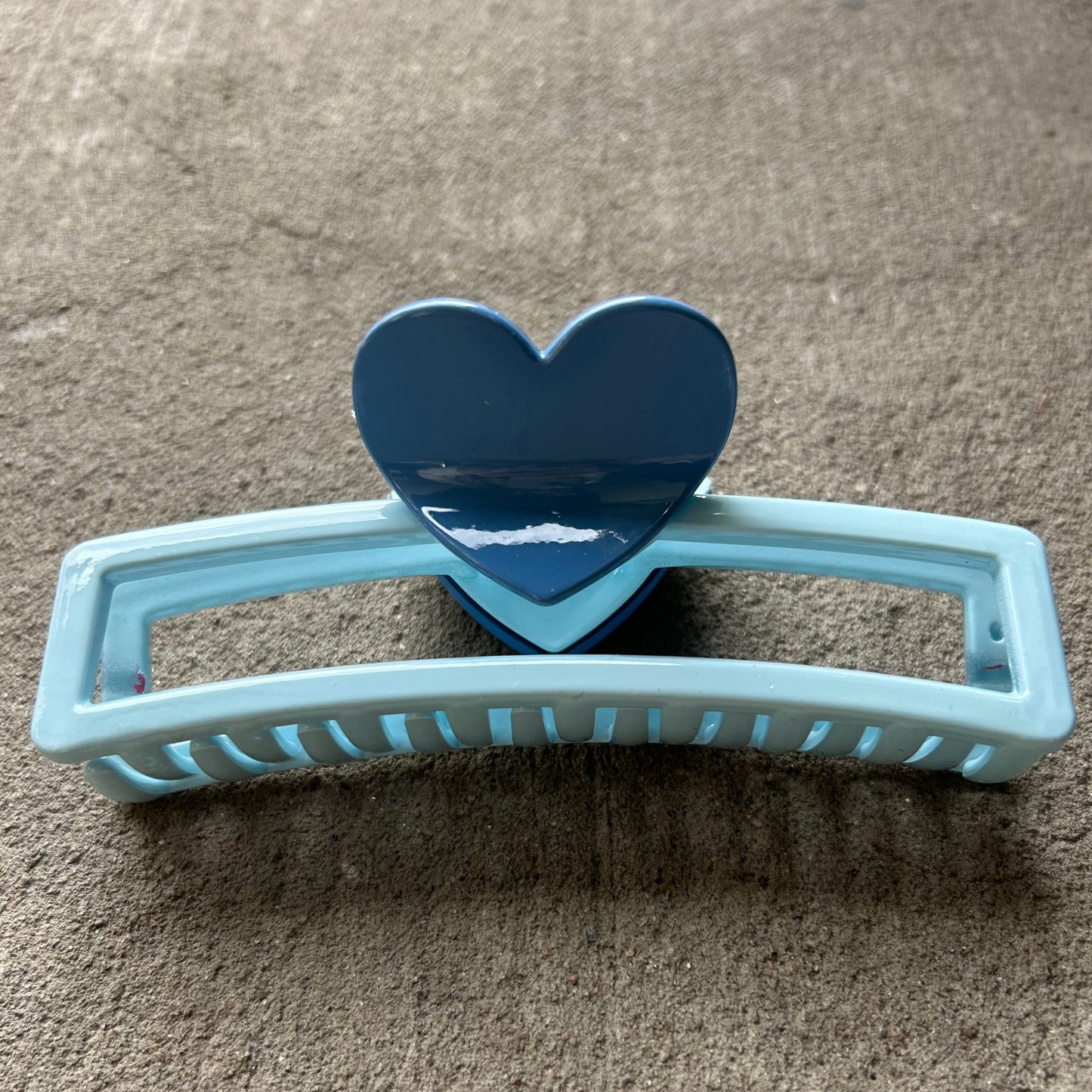 Heart Hair Clip - Blue