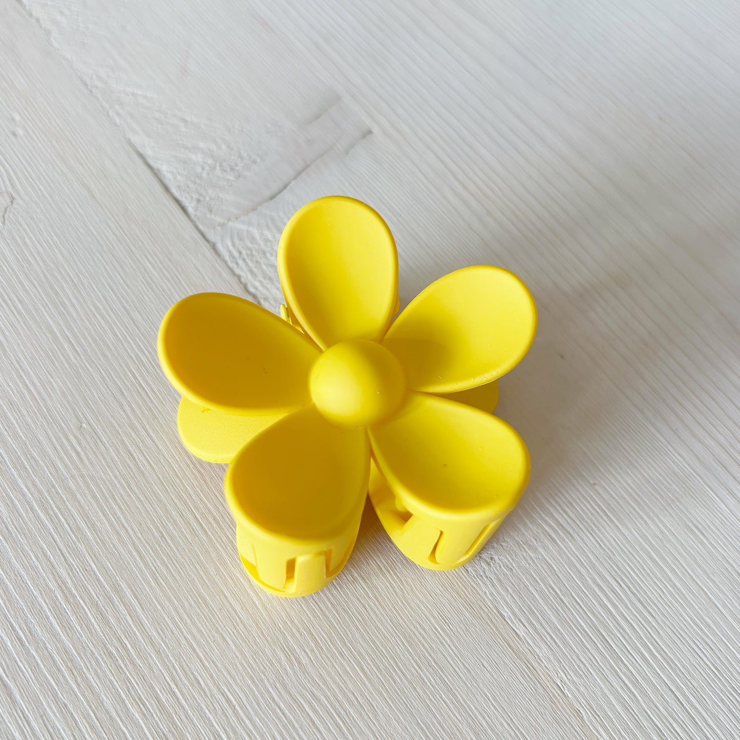 Small Flower Claw Clip - Yellow