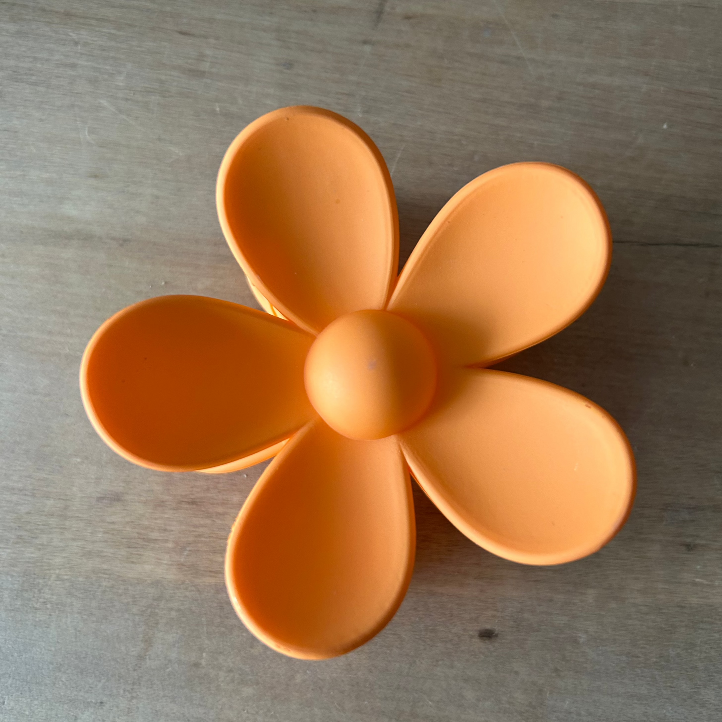 Flower Claw Clip - Tangerine
