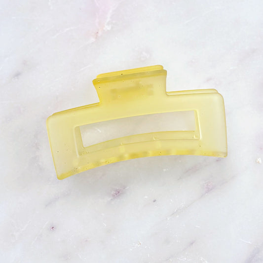 Frosted Hair Clip - Lemon