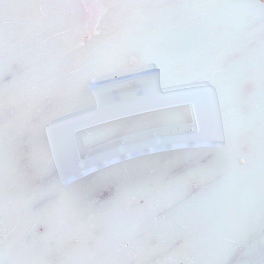 Frosted Hair Clip - Ice