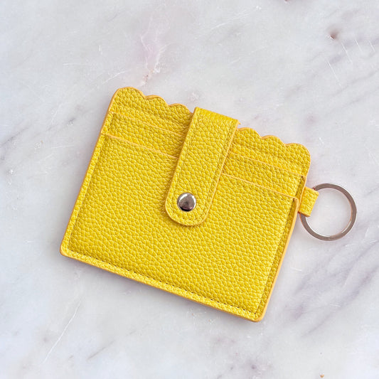 Scalloped Card Wallet - Buttercup