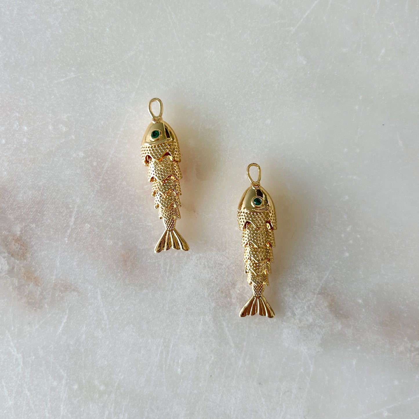 Gold Koi Fish Charm