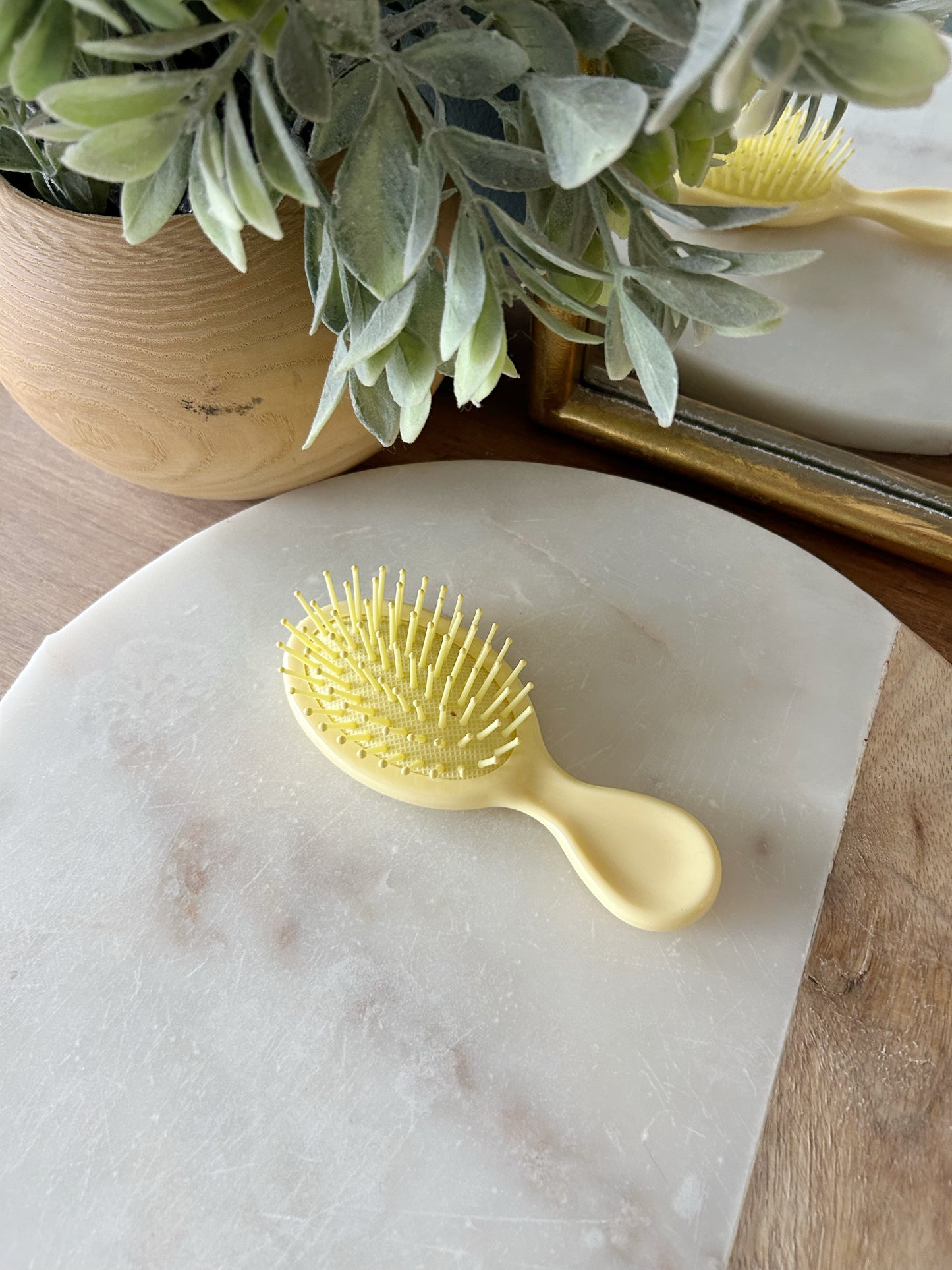Mini Cushion Brush - Yellow