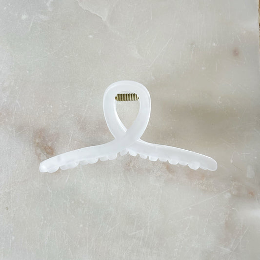 Frosted Twist Hair Clip - Ice