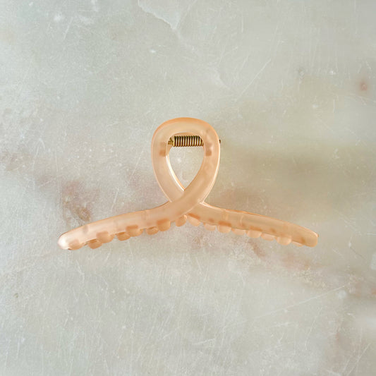 Frosted Twist Hair Clip - Sherbert