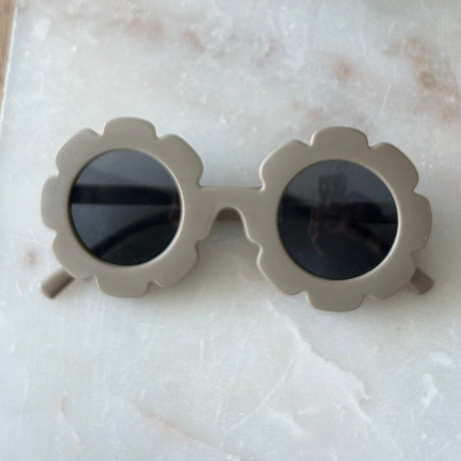 Toddler Flower Sunglasses - Khaki