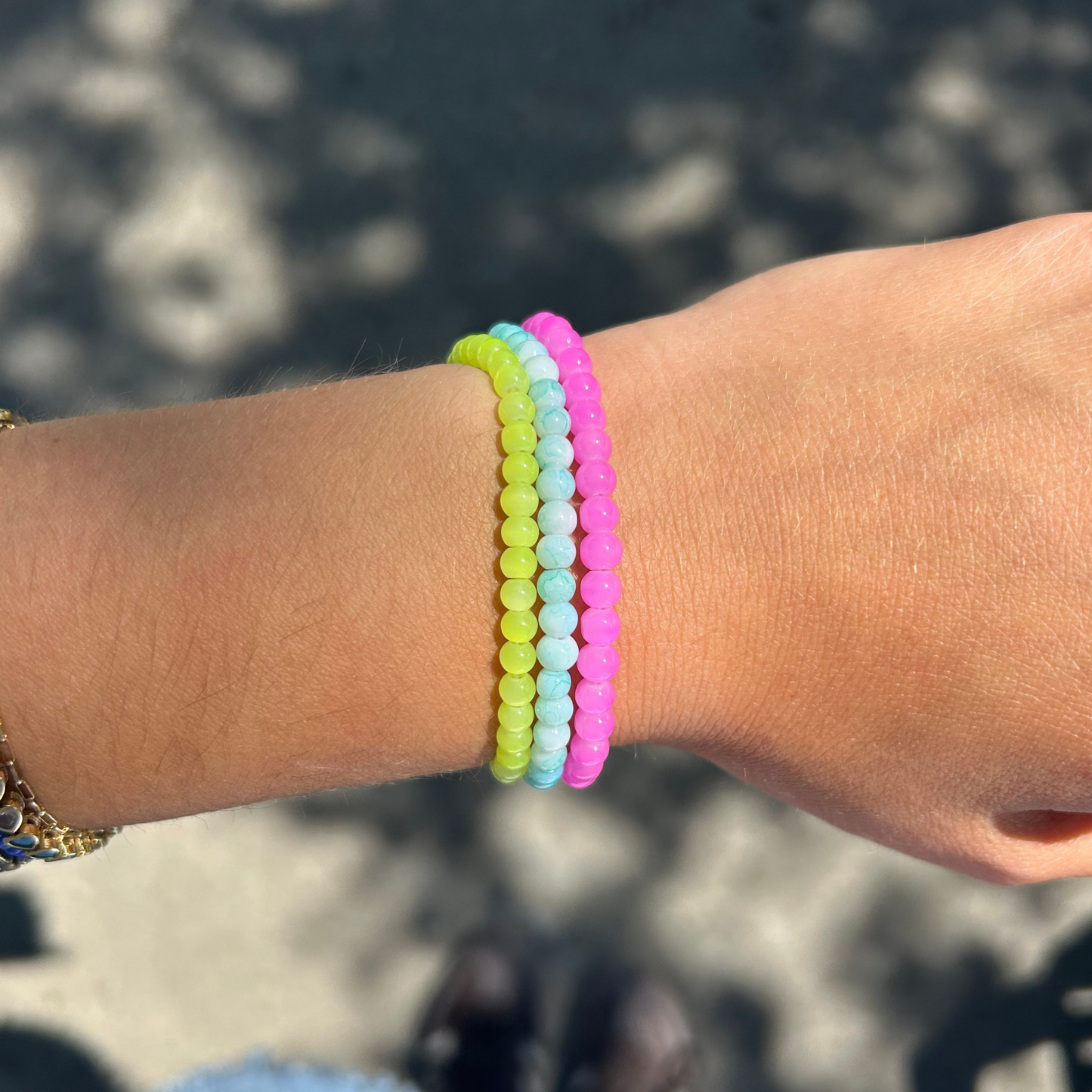 Beaded Bracelet - Candy Green