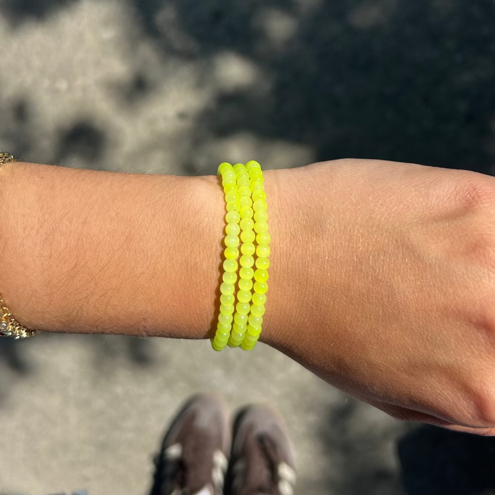 Beaded Bracelet - Candy Green