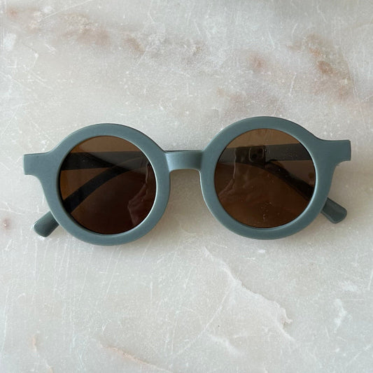 Toddler Round Sunglasses - Sage Grey