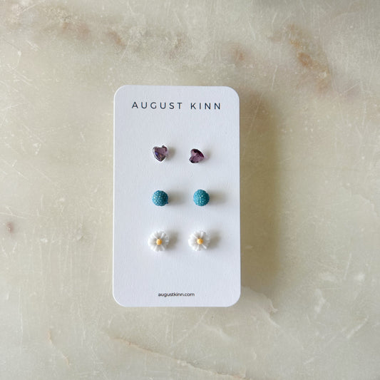 Stud Earrings 3 pack - Daisies