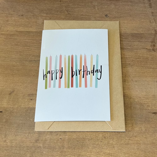 Card - Happy Birthday Candles