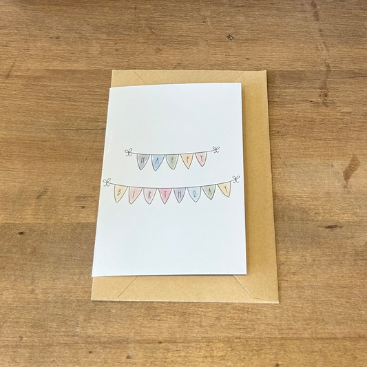 Card - Happy Birthday Garland