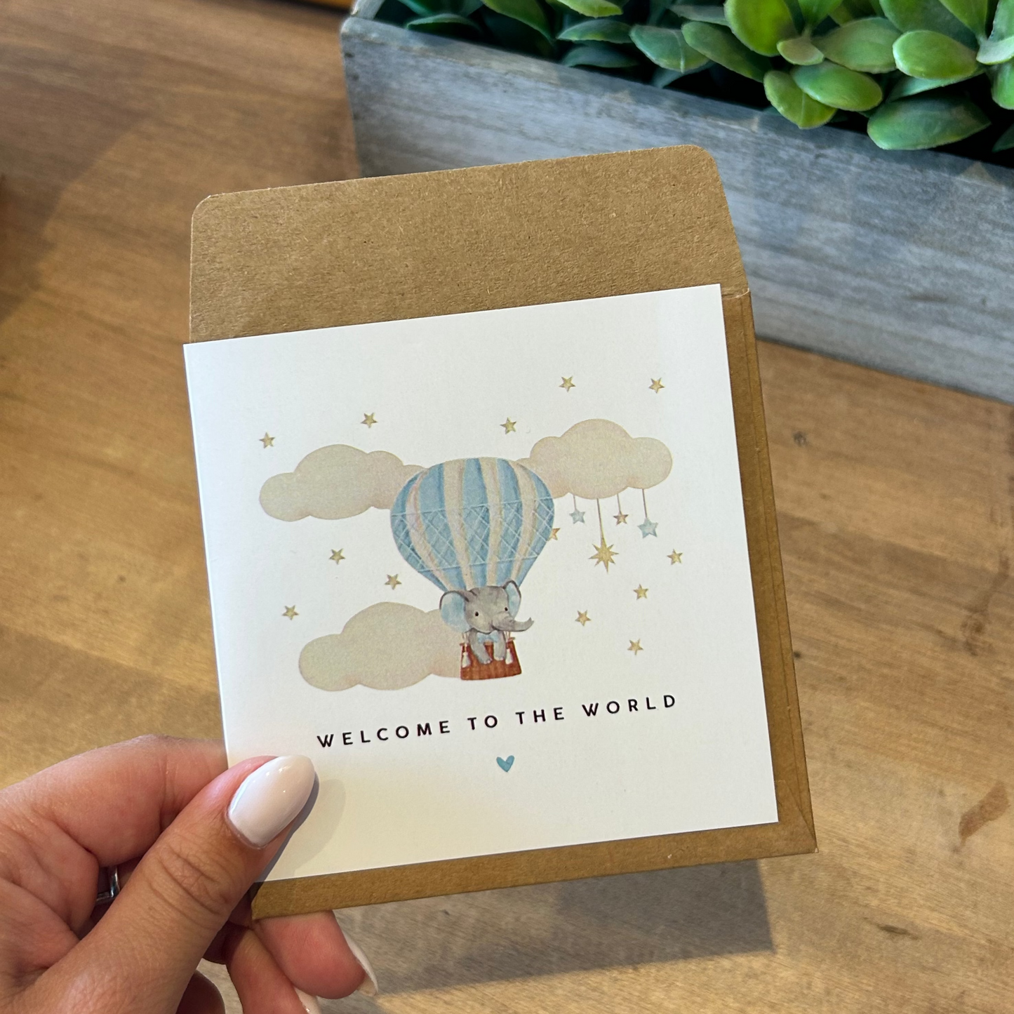Card - Welcome To The World Elephant