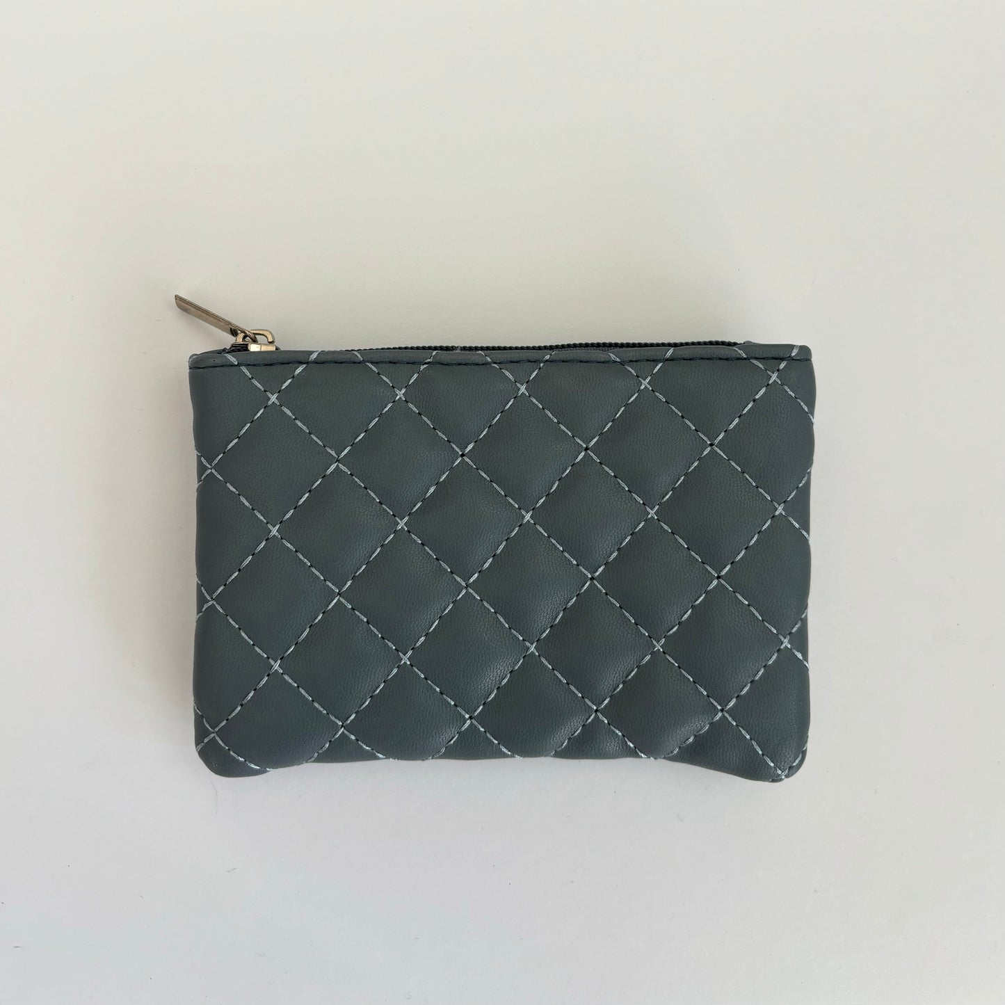 Quilted Coin Purse - Blue