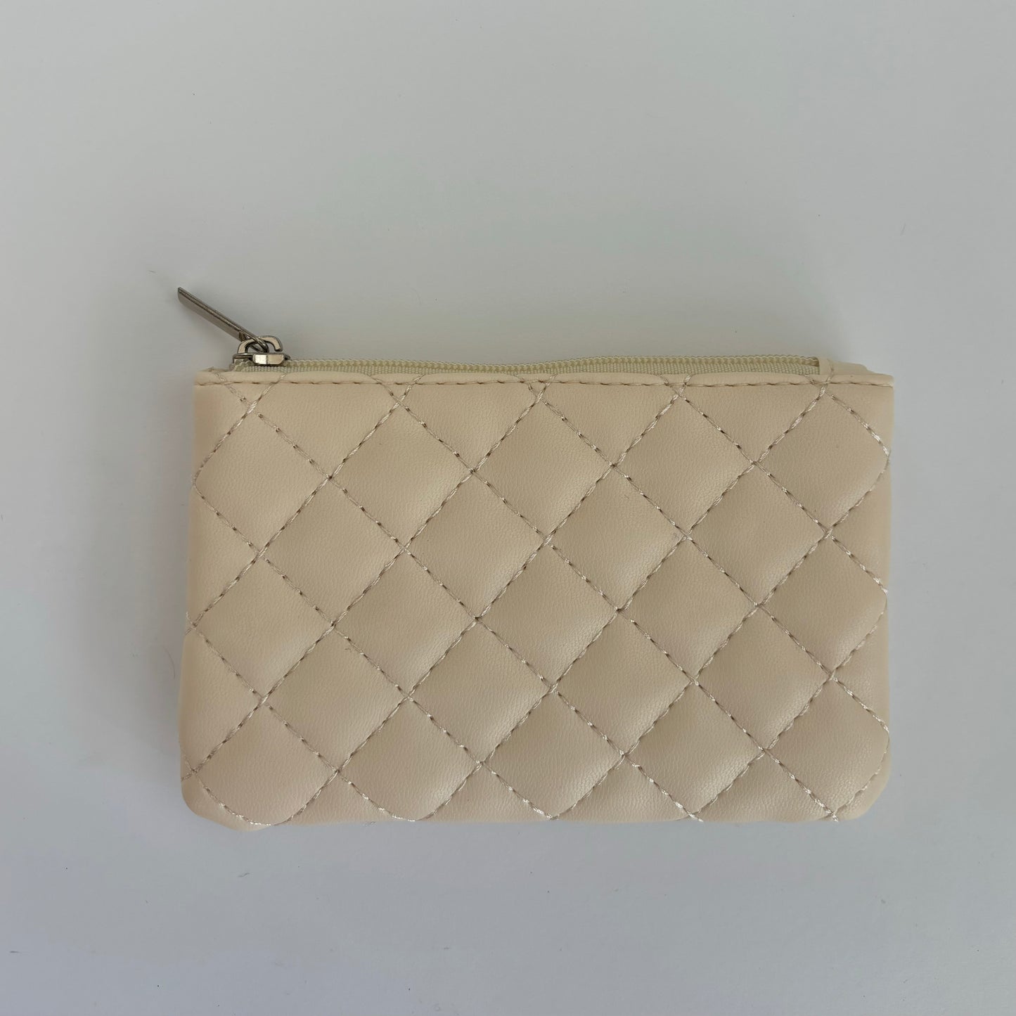 Quilted Coin Purse - Ivory