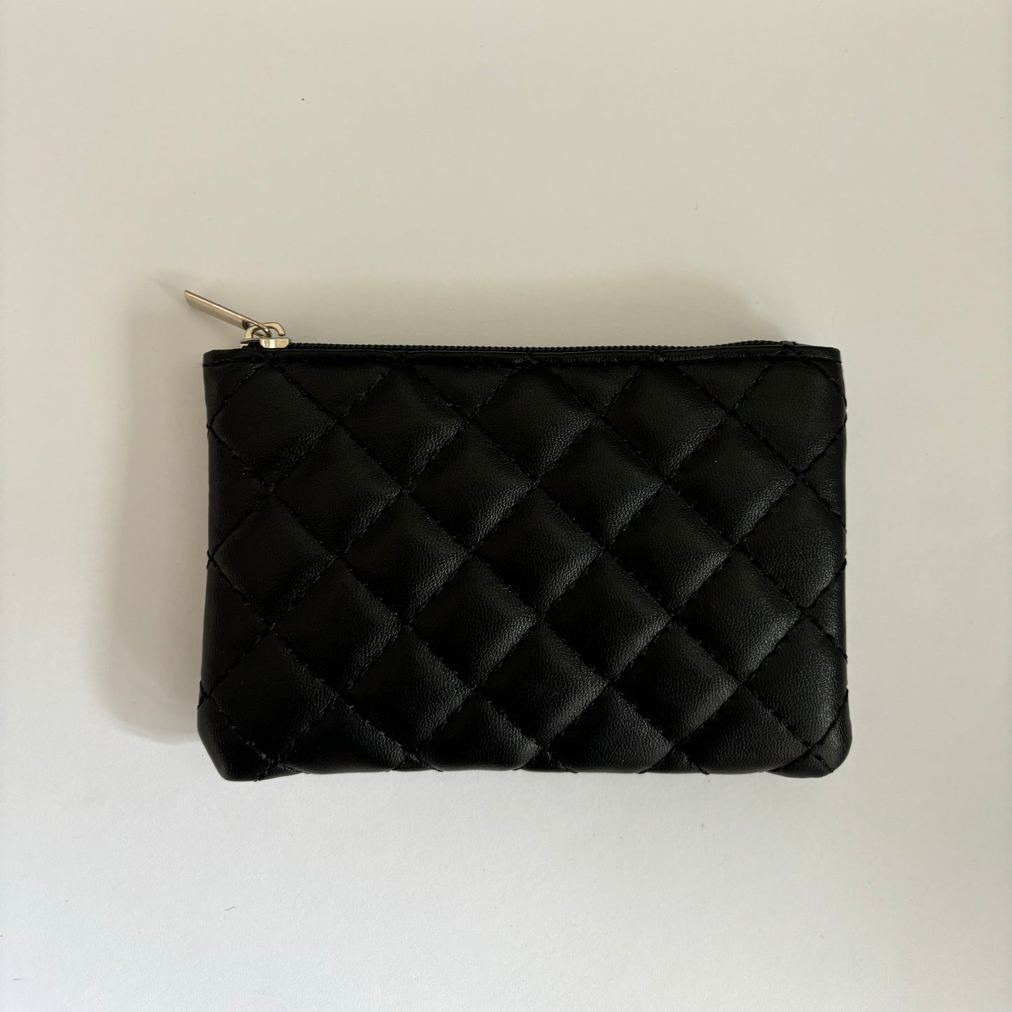 Quilted Coin Purse - Black