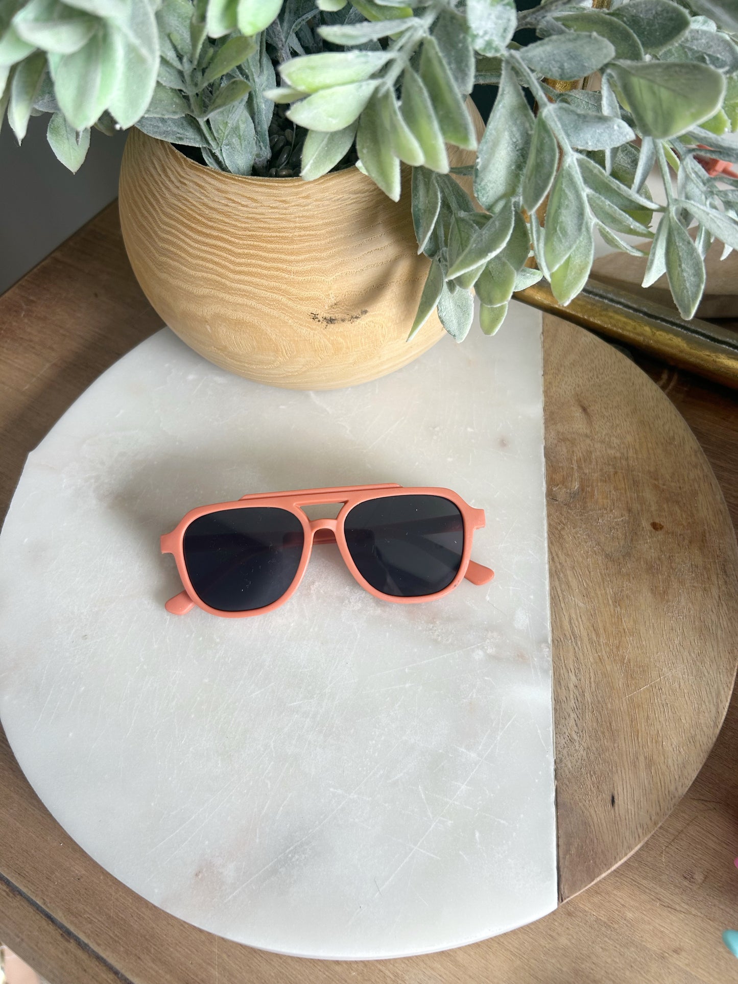 Toddler Aviator Sunglasses - Terracotta