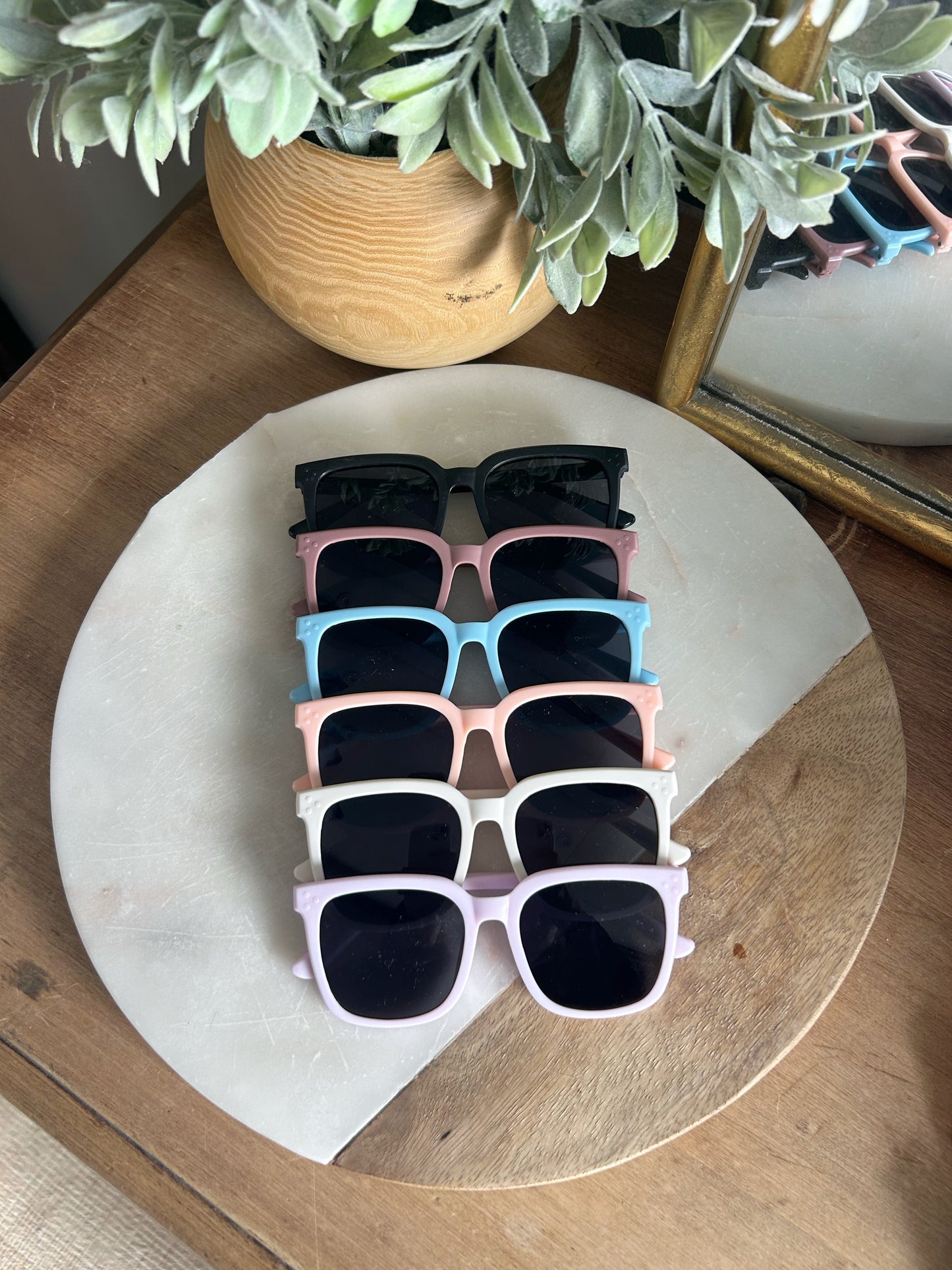 Toddler Square Sunglasses - Light Pink
