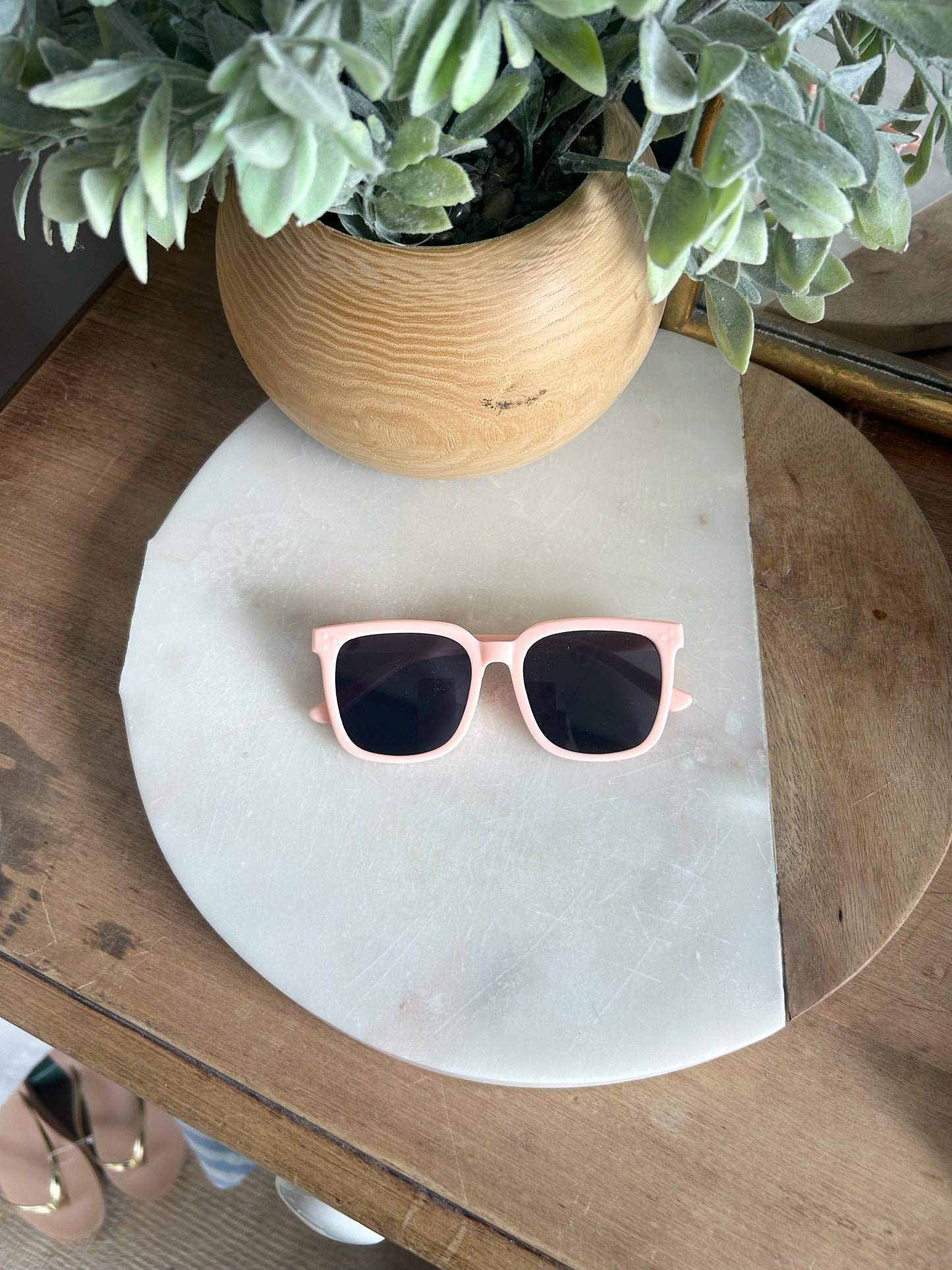 Toddler Square Sunglasses - Light Pink