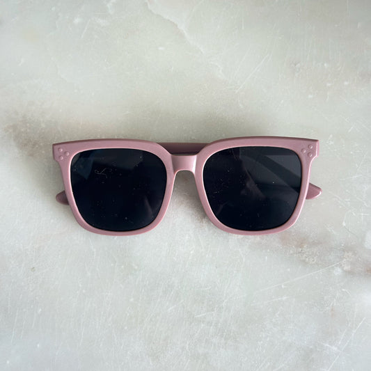 Toddler Square Sunglasses - Mauve