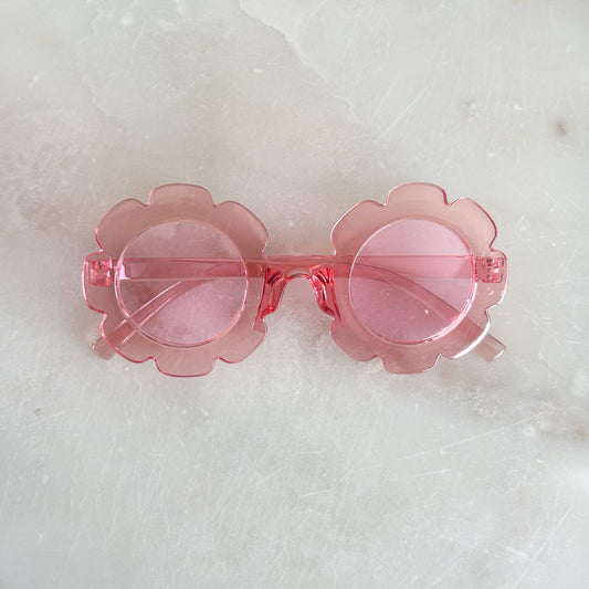 Toddler Flower Sunglasses - Jelly Pink