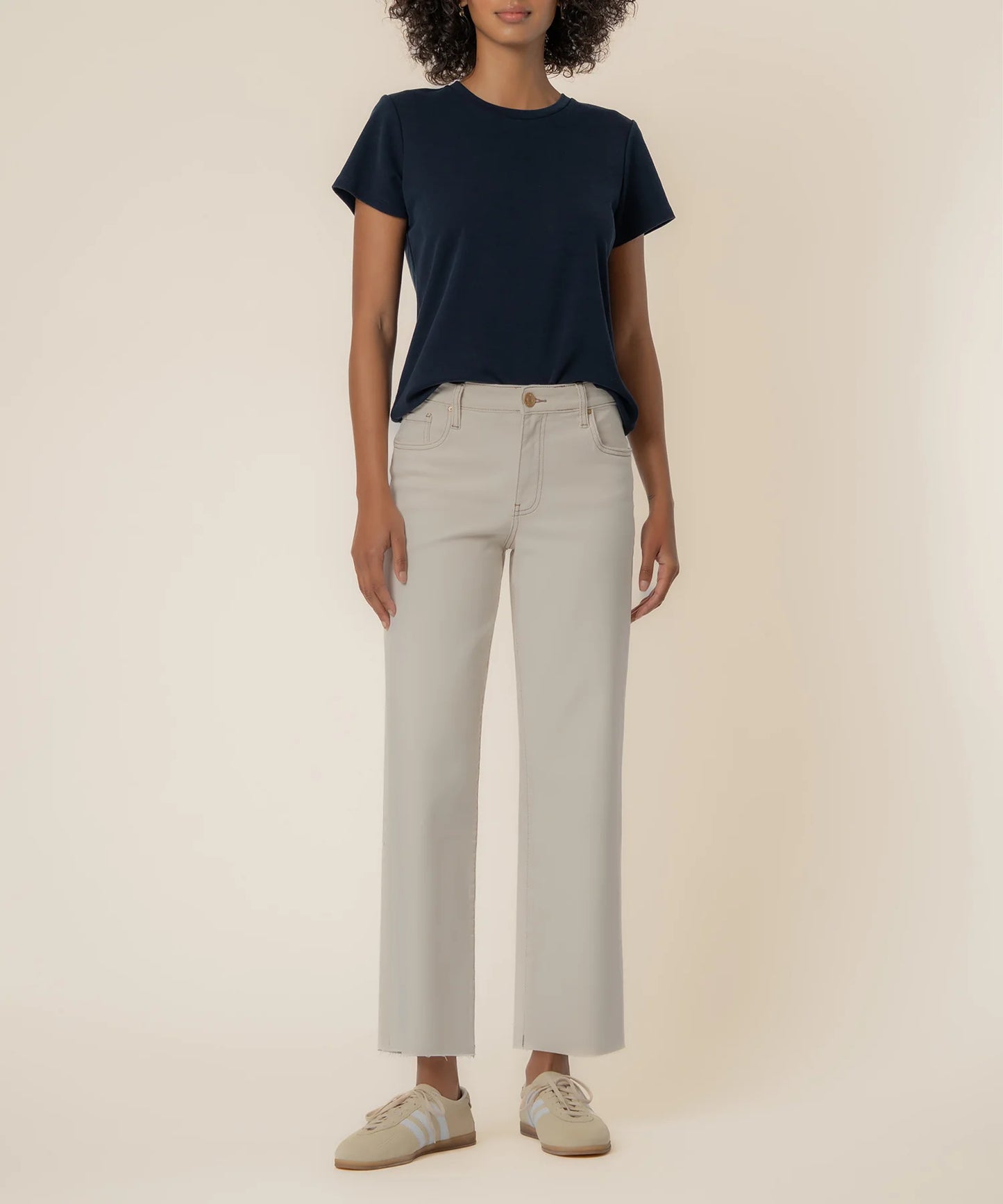 Charlotte High-Rise Wide Leg - Ecru