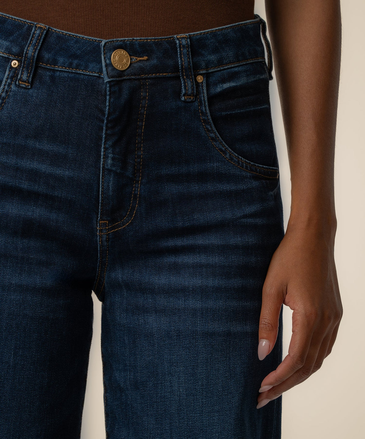 Maya High Rise Wide Leg - Angelically Wash