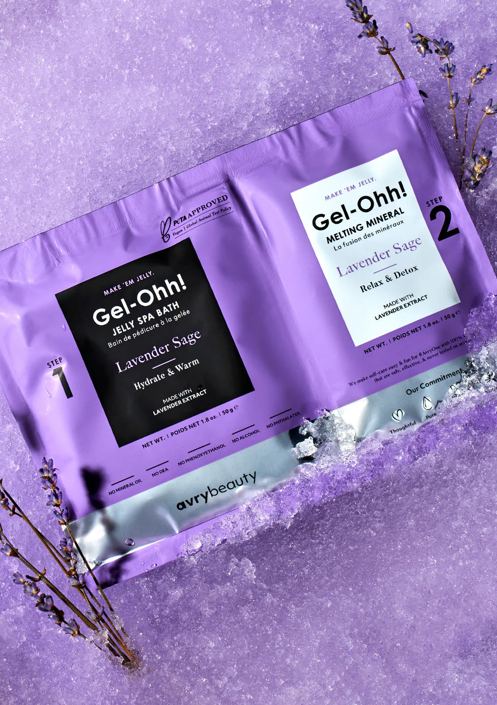 Ohh Jelly Pedicure Soak - Lavender Sage